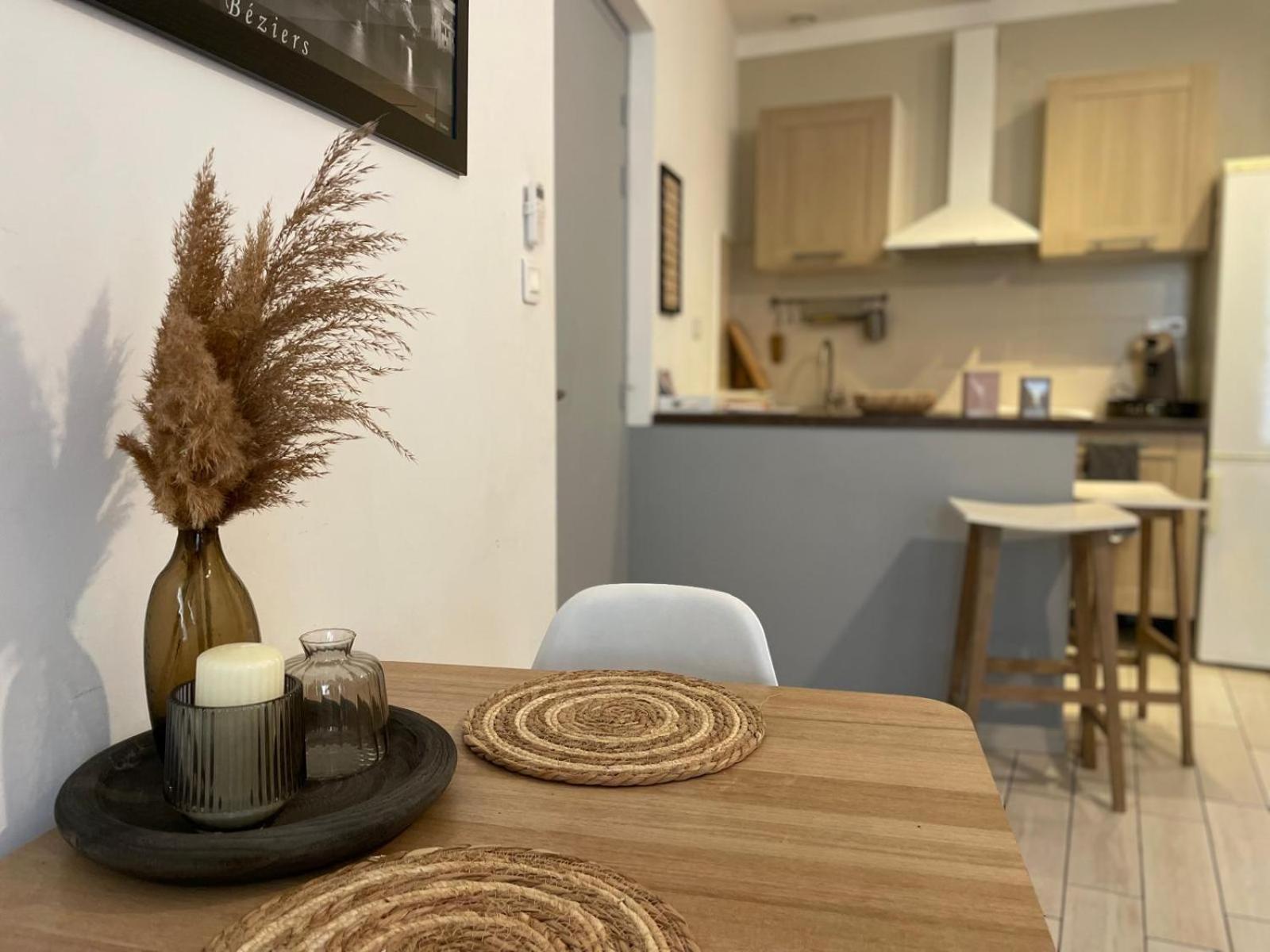 Joli Appartement Hypercentre T2, Classe Meuble De Tourisme 3 Avec Parking Gratuit Béziers Exteriör bild