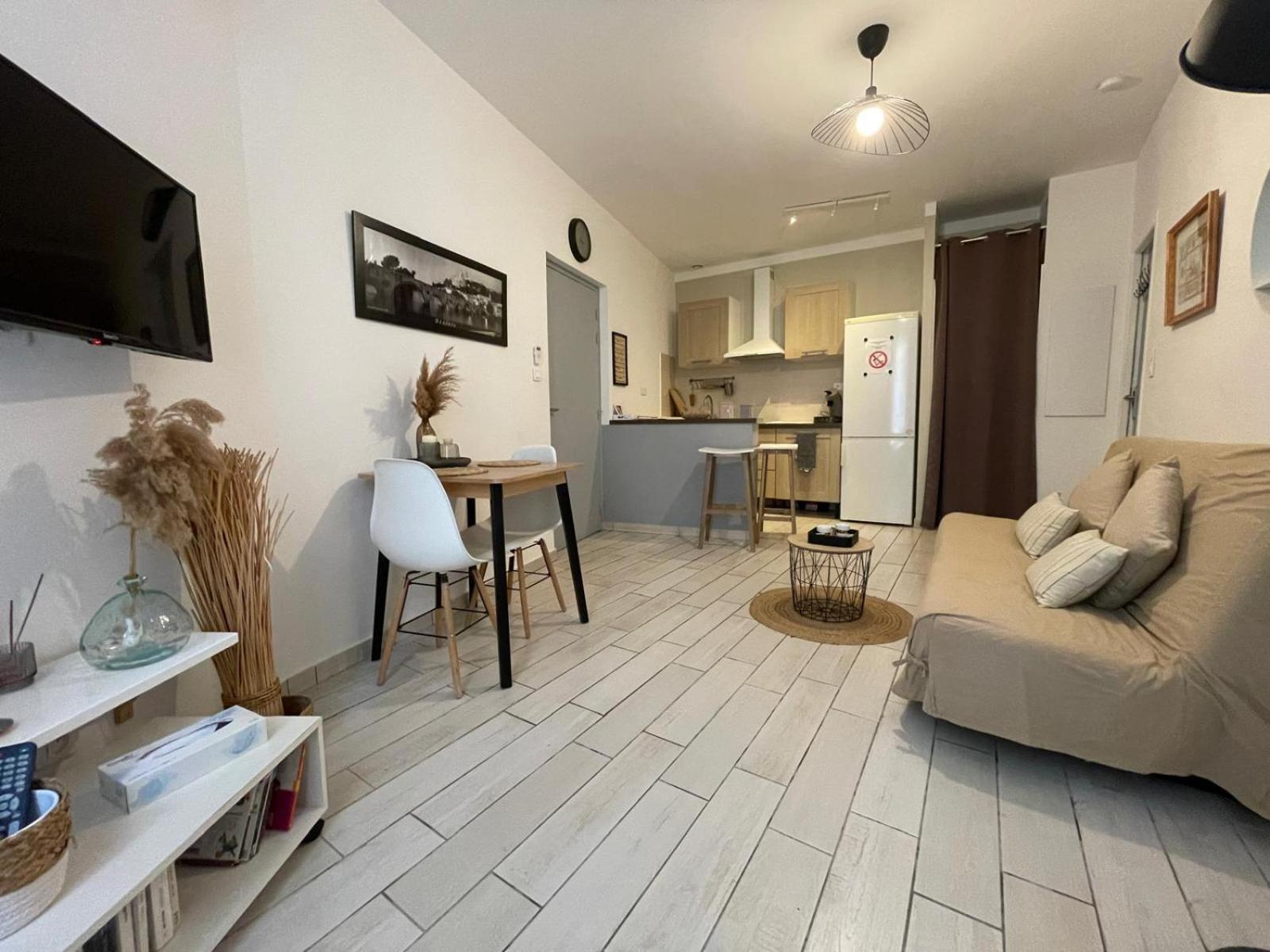 Joli Appartement Hypercentre T2, Classe Meuble De Tourisme 3 Avec Parking Gratuit Béziers Exteriör bild